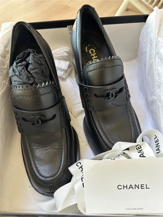 CHANEL Shoes - Chanel Black Leather Loafers